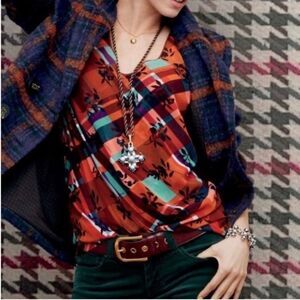 CAbi LATTICE BLOUSE/TOP w/ DETACHABLE CAMI S Two Tops/One Price! 3773 EUC